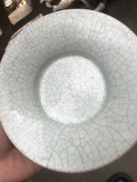 古玩陶瓷優品明早期龍泉青瓷盤全品拍賣，當前價格0元