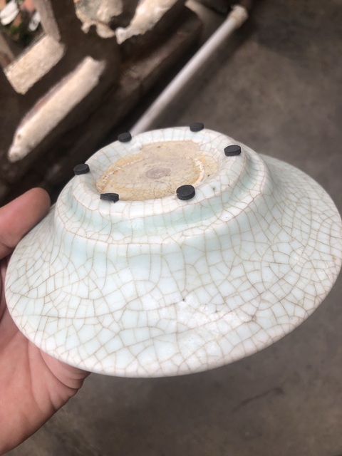 古玩陶瓷優品明早期龍泉青瓷盤全品拍賣，當前價格0元