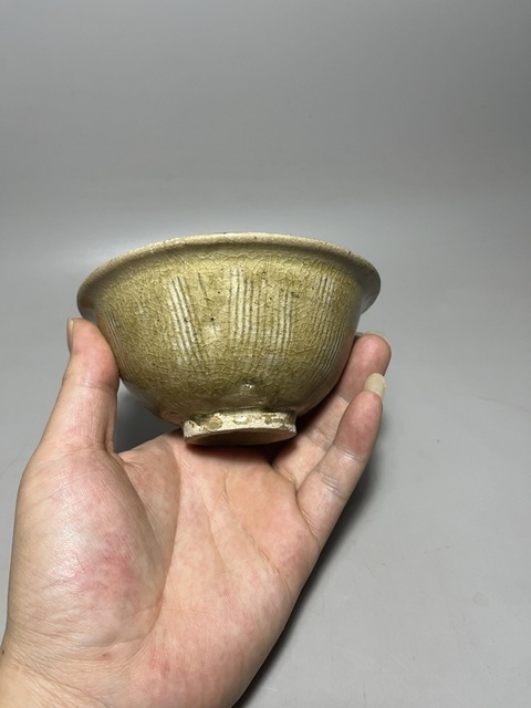 古玩陶瓷北宋金村窯刻花紋碗拍賣,當前價格0元