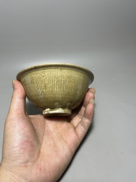 古玩陶瓷北宋金村窯刻花紋碗拍賣,當前價格0元