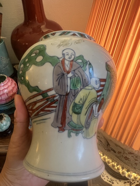 古玩陶瓷鳳尾尊（截口）真品鑒賞圖