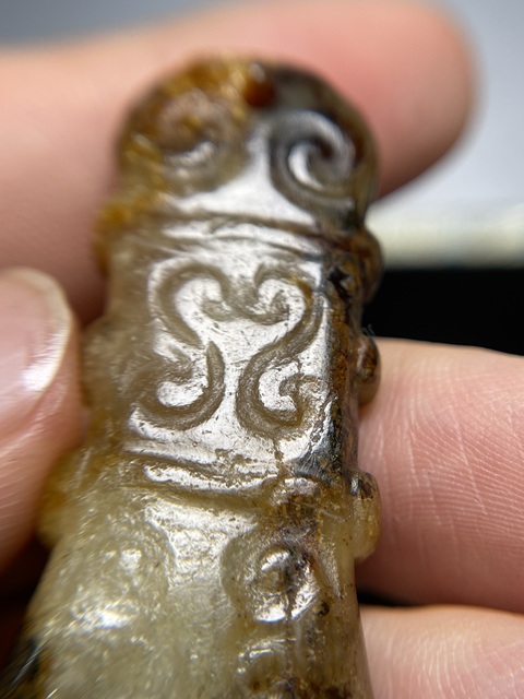 古玩玉器地方玉雕“斧形墜”真品鑒賞圖