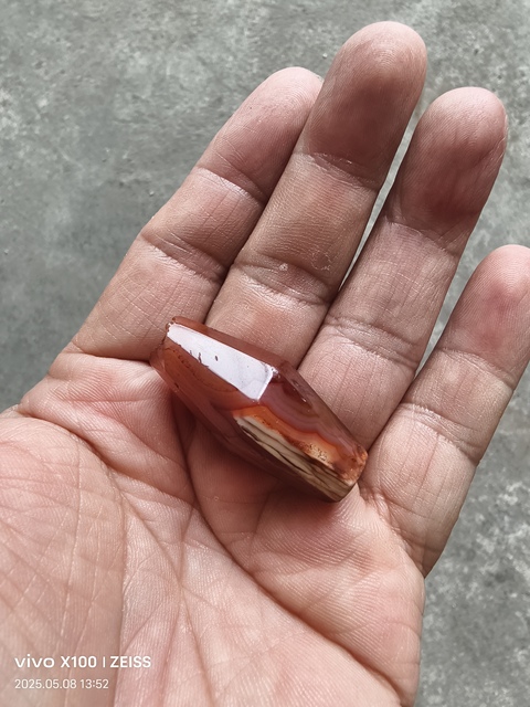 古玩玉器天然紅瑪瑙多棱珠拍賣,當前價格480元
