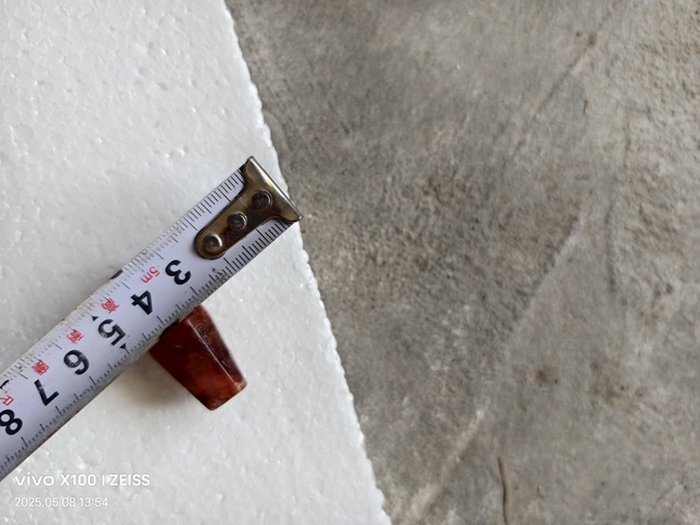 古玩玉器天然紅瑪瑙多棱珠拍賣,當前價格480元