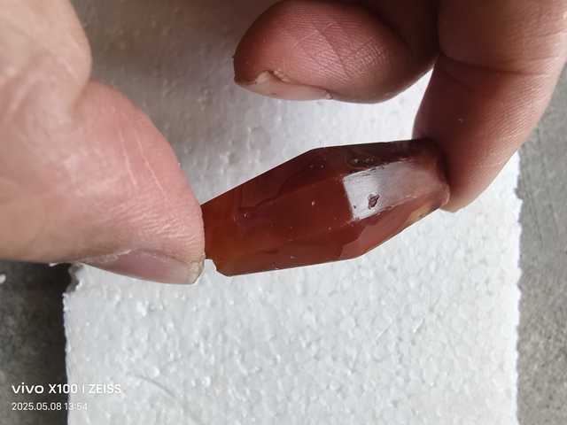 古玩玉器天然紅瑪瑙多棱珠拍賣,當前價格480元