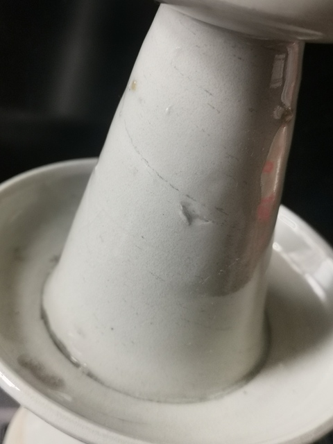古玩陶瓷德化白瓷燭臺(tái)拍賣(mài)，當(dāng)前價(jià)格2222元