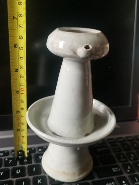 古玩陶瓷德化白瓷燭臺(tái)拍賣(mài)，當(dāng)前價(jià)格2222元