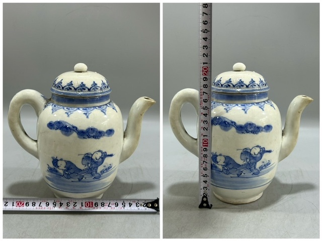 古玩陶瓷民國青花茶壺拍賣，當前價格499元