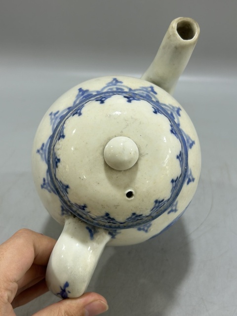 古玩陶瓷民國青花茶壺拍賣，當前價格499元
