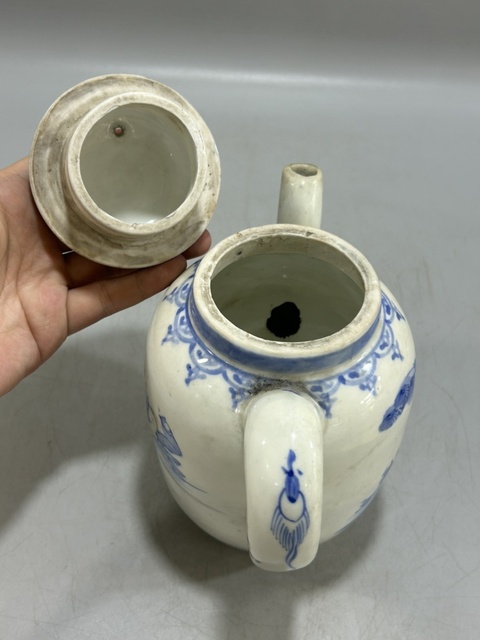 古玩陶瓷民國青花茶壺拍賣，當前價格499元