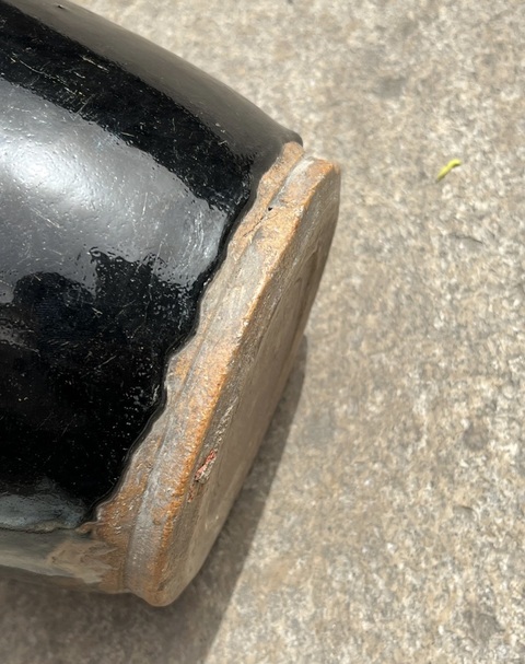 古玩陶瓷金元耀州窯黑釉豐肩梅瓶（標準梅瓶）拍賣，當前價格4000元