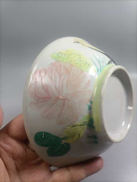 古玩陶瓷特價(jià)民國(guó)大雞圖碗拍賣,當(dāng)前價(jià)格58元