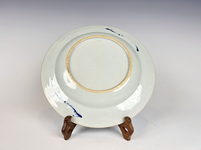 古玩陶瓷清康熙·洞石花卉盤真品鑒賞圖
