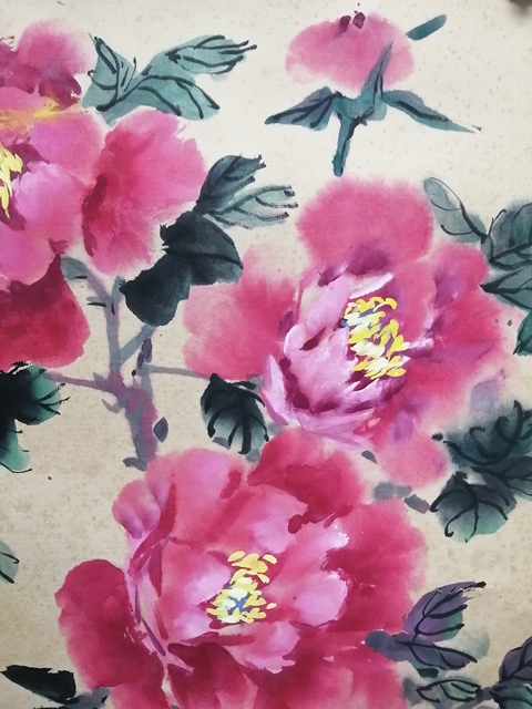 古玩字畫劉曦林花卉拍賣，當前價格2888元