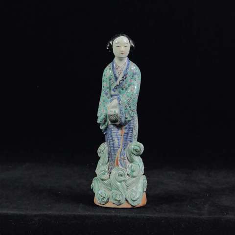 古玩陶瓷粉彩人物造像拍賣，當前價格1600元