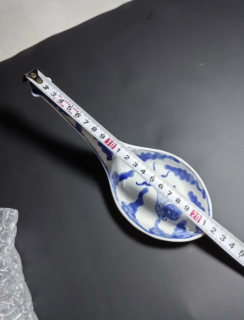 古玩陶瓷青花滕王閣大號勺子調羹拍賣，當前價格866元
