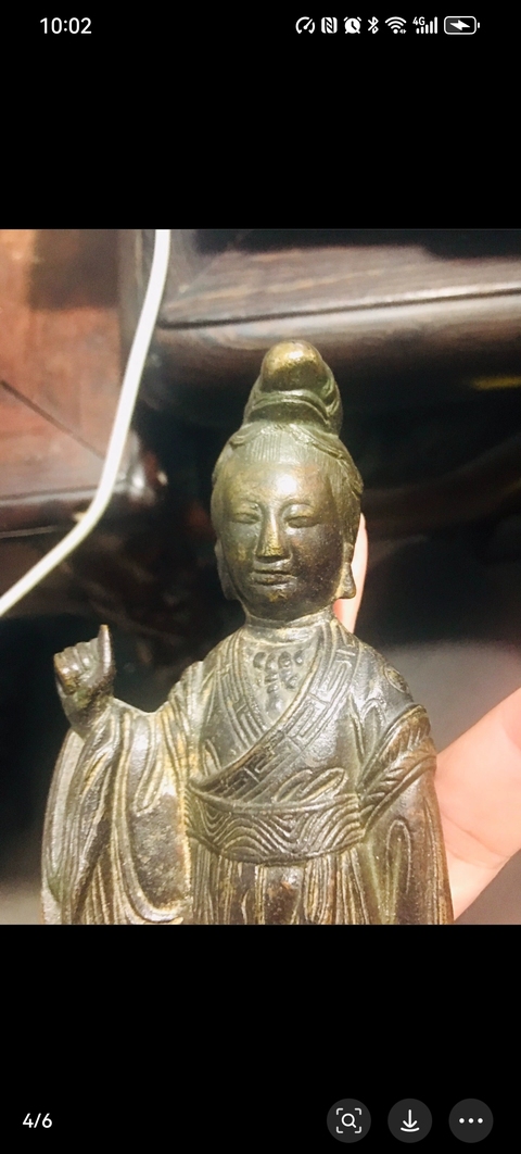 古玩銅器明代麻姑獻壽佛像拍賣,當(dāng)前價格15800元