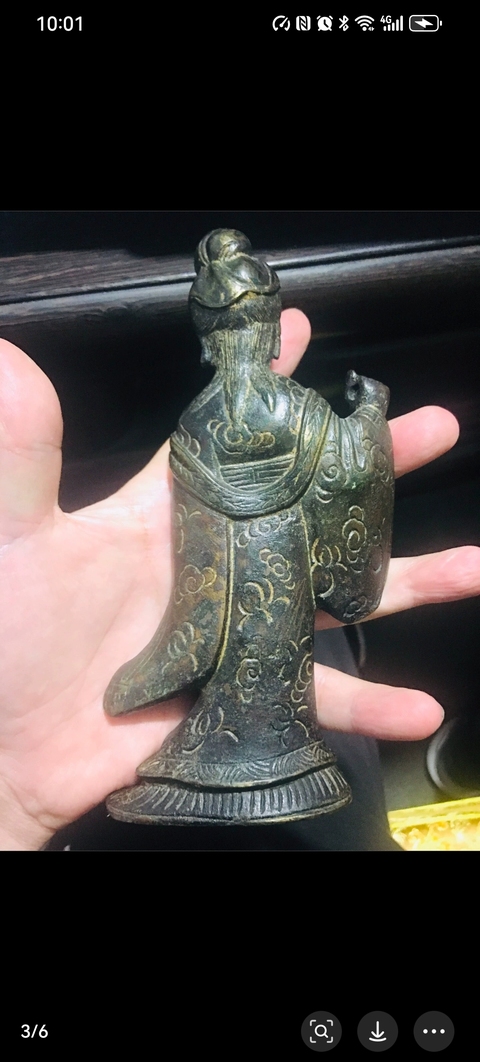 古玩銅器明代麻姑獻壽佛像拍賣,當(dāng)前價格15800元