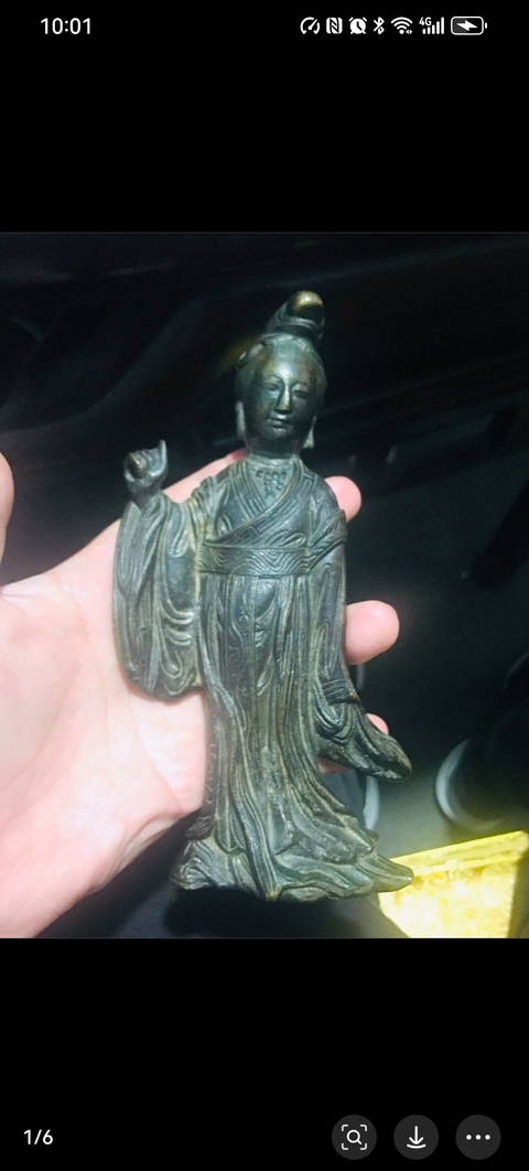 古玩銅器明代麻姑獻壽佛像拍賣,當(dāng)前價格15800元