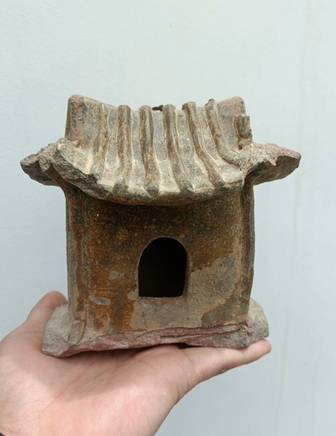 古玩陶瓷宣州窯褐釉瓷塑拍賣，當前價格3900元