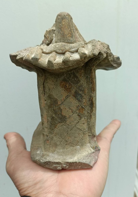 古玩陶瓷宣州窯褐釉瓷塑拍賣，當前價格3900元