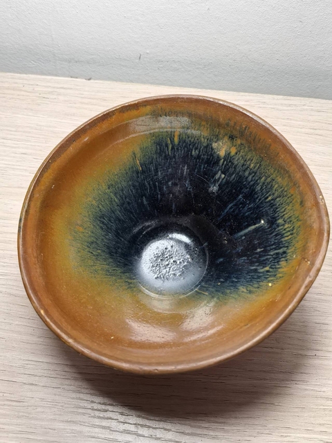 古玩陶瓷南宋建窯系兔絲亳茶盞拍賣，當前價格1280元
