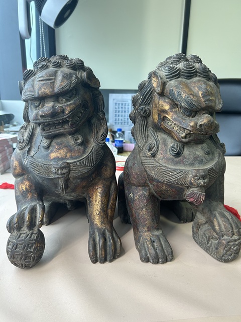 古玩雜項木獅子雕件拍賣,當前價格18888元