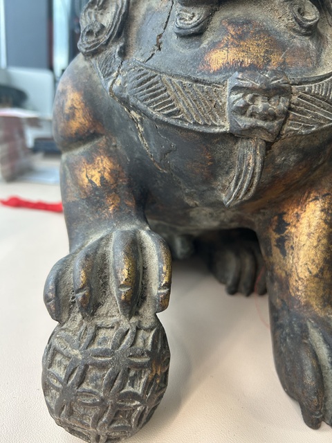古玩雜項木獅子雕件拍賣,當前價格18888元