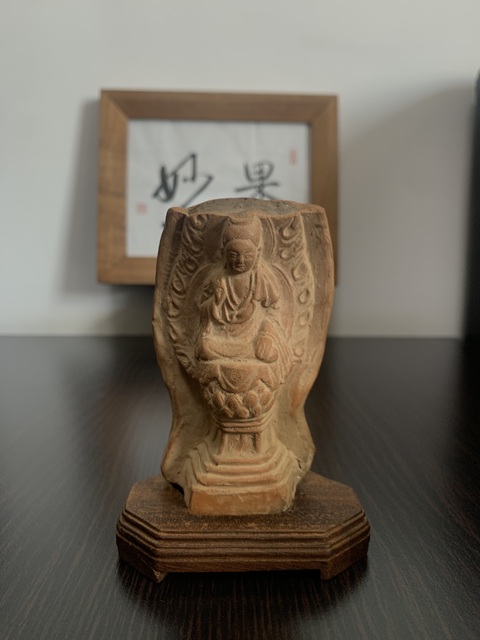 古玩陶瓷紅陶佛像拍賣，當前價格6800元