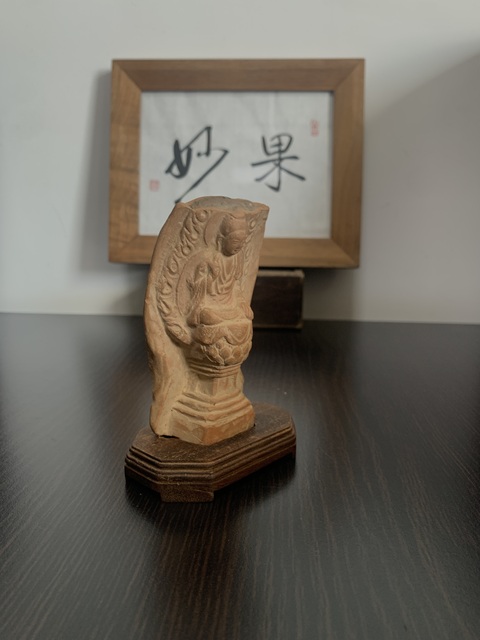 古玩陶瓷紅陶佛像拍賣，當前價格6800元