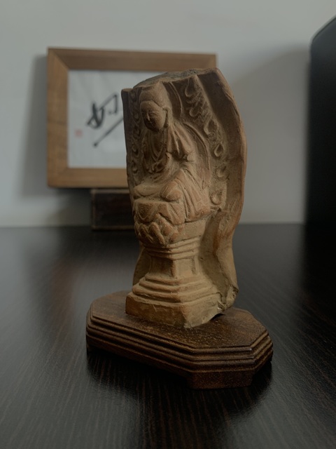古玩陶瓷紅陶佛像拍賣，當前價格6800元