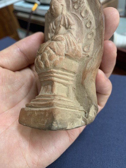 古玩陶瓷紅陶佛像拍賣，當前價格6800元