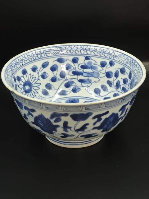 古玩陶瓷康熙青花碗真品鑒賞圖