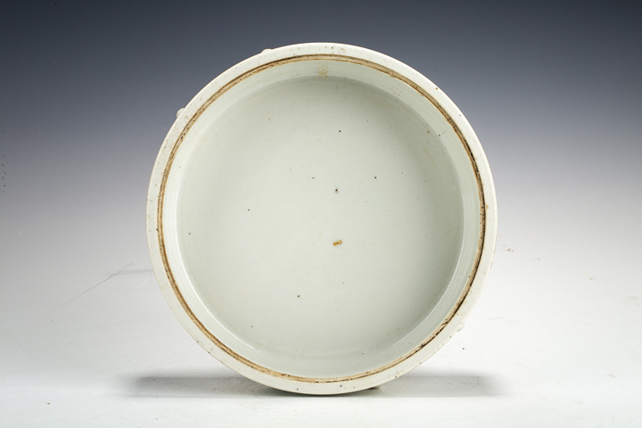 古玩陶瓷清末民初·淺絳彩高士嬰戲圖一品鍋拍賣,當前價格208元