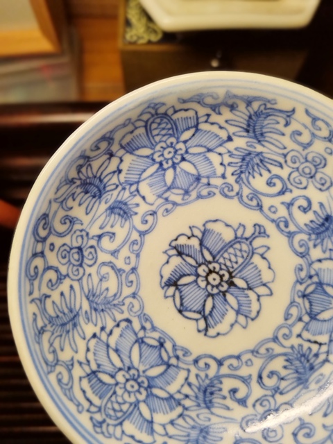古玩陶瓷冬青釉內(nèi)青花花卉紋蓋碗拍賣,當(dāng)前價格7500元