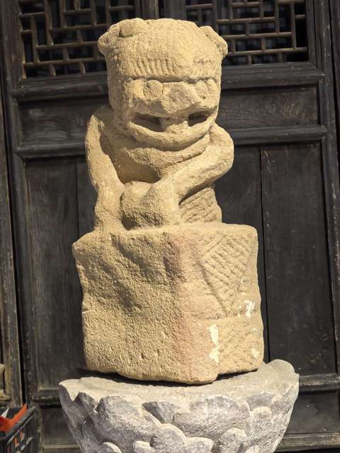 古玩雜項麻石獅子拍賣，當前價格9986元