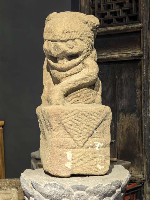古玩雜項麻石獅子拍賣，當前價格9986元