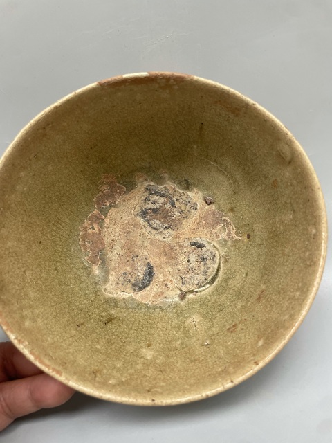 古玩陶瓷洪州窯盞拍賣(mài)，當(dāng)前價(jià)格1500元