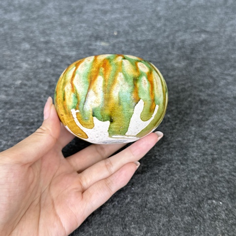 古玩陶瓷唐三彩水盂拍賣，當(dāng)前價格65000元