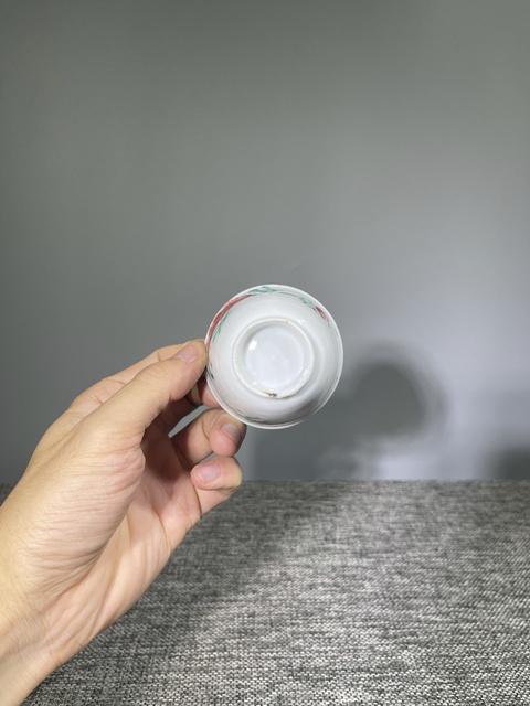 古玩陶瓷清代.粉彩花卉杯拍賣，當前價格0元
