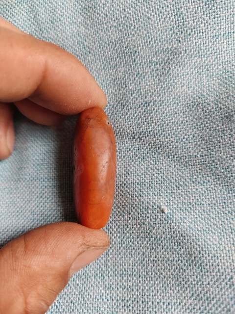 古玩玉器清代南紅瑪瑙勒子拍賣,當前價格1666元