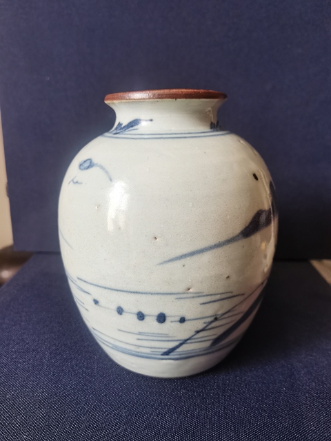 古玩陶瓷乾隆山水紋青花罐拍賣，當前價格888元
