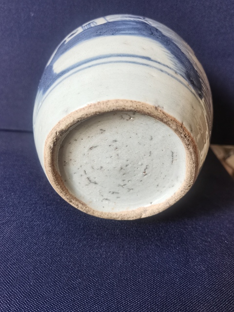 古玩陶瓷乾隆山水紋青花罐拍賣，當前價格888元