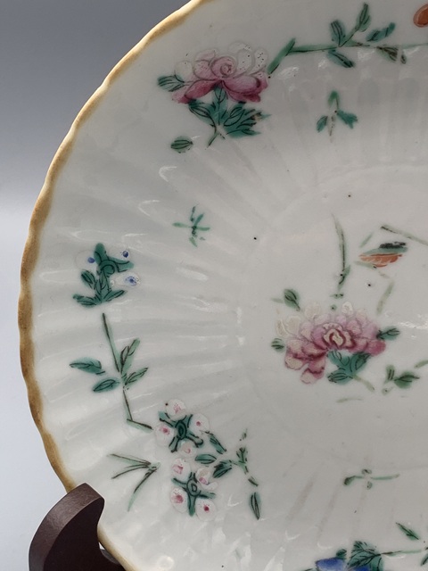 古玩陶瓷清同治粉彩飛黃騰達菊瓣盤拍賣,當前價格1683元