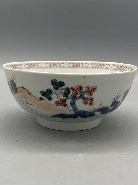古玩陶瓷清康熙青花礬紅描金加彩山水紋碗拍賣(mài),當(dāng)前價(jià)格1287元