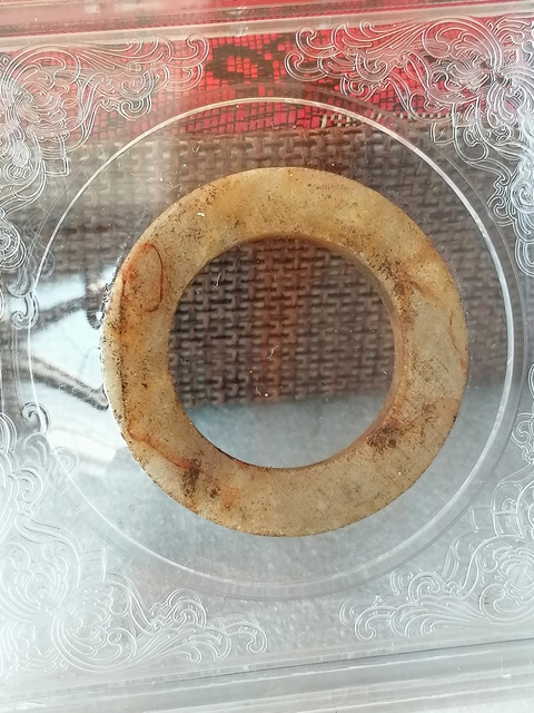 古玩玉器地方玉素紋環(huán)真品鑒賞圖