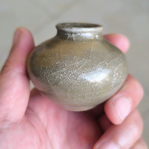 古玩陶瓷龍泉青瓷水盂拍賣，當前價格2800元