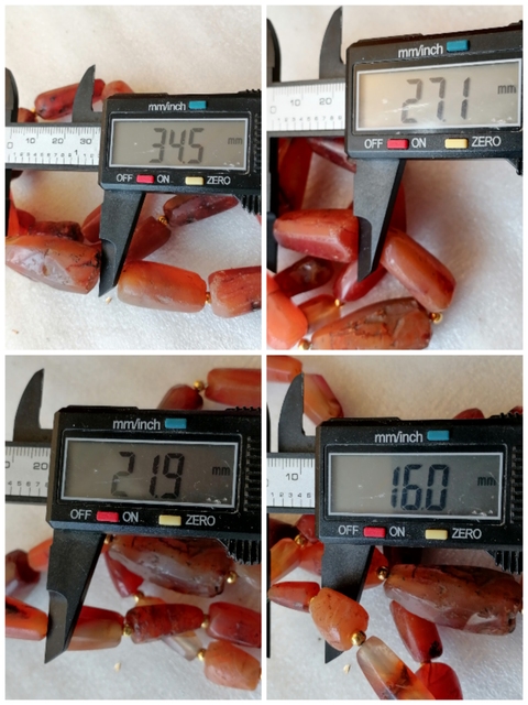 古玩玉器限量放漏天然紅瑪瑙多棱珠鏈一條拍賣,當前價格299元