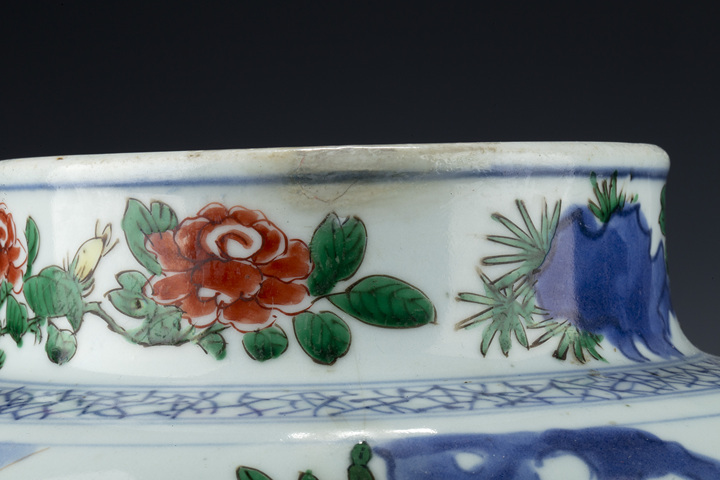 古玩陶瓷清康熙·青花五彩蟾宮折桂圖將軍蓋罐拍賣,當前價格0元
