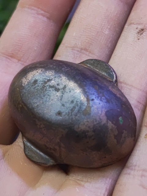 古玩銅器現代仿品青銅耳杯真品鑒賞圖